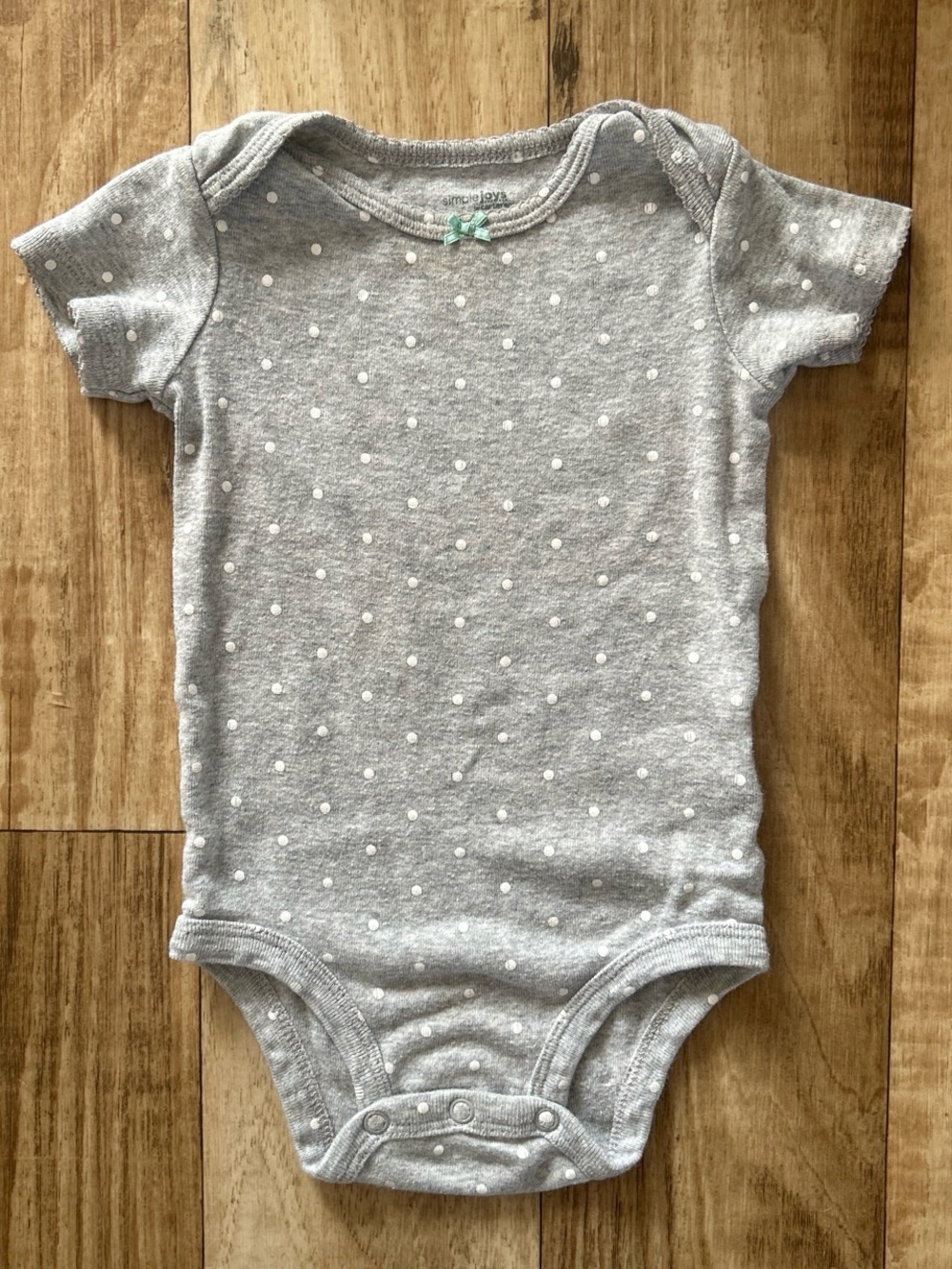 Simple Joys by Carter Gray Polka Dot Baby One-Piece size 6-9 months